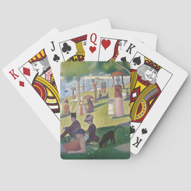 Sunday on La Grande Jatte Seurat Painting Poker Cards (Back)