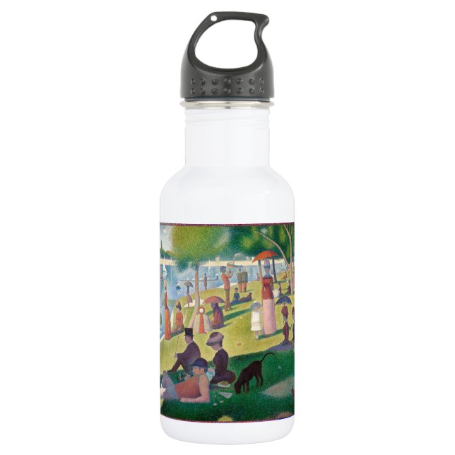 Sunday on La Grande Jatte Seurat Painting Water Bottle (Front)