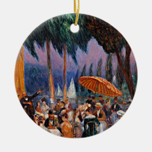 Sunday on the Marne fine art by William Glackens Ceramic Ornament