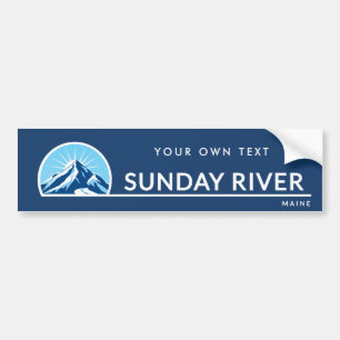 Sunday River Maine mountain ski resort Bumper Sticker