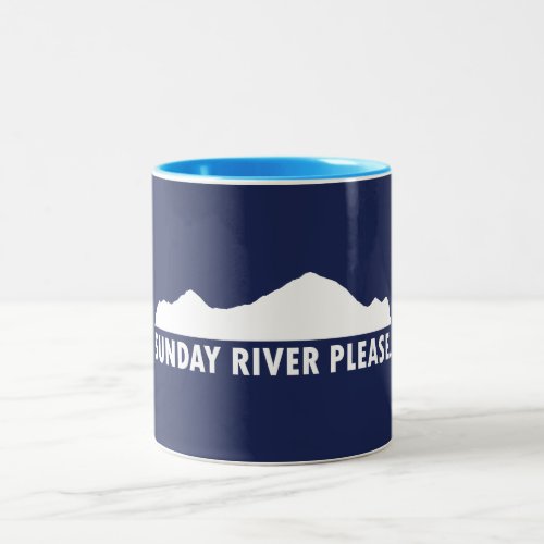 Sunday River Maine Please Two-Tone Coffee Mug