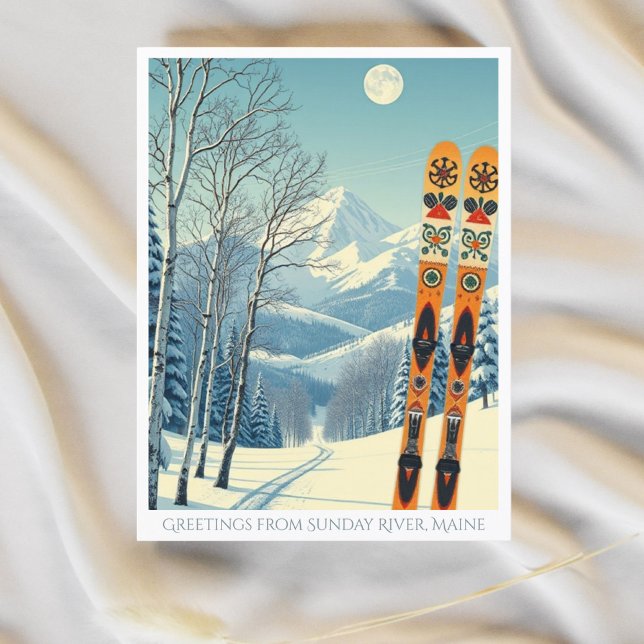 Sunday River Maine ski resort Postcard (Creator Uploaded)