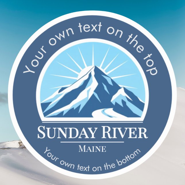 Sunday River Maine ski vacation resort Sticker (Creator Uploaded)