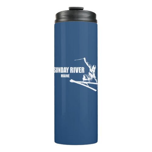 Sunday River Maine Skier Thermal Tumbler