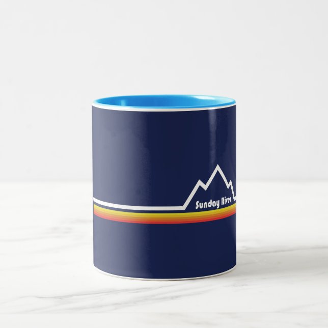Sunday River Maine Two-Tone Coffee Mug (Center)