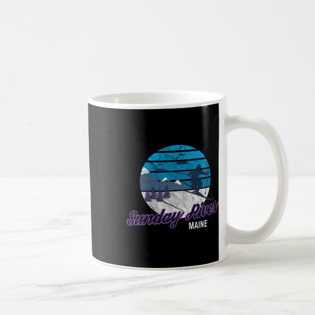 Sunday River Newry Maine New England Usa Ski Snowb Coffee Mug (Right)