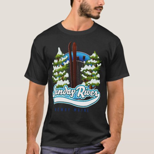 Sunday River Newry Maine ski T_Shirt