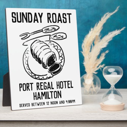Sunday Roast Promotional Plaque