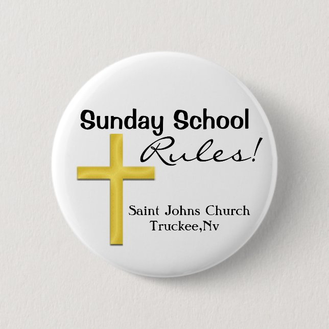 Sunday School Holy Cross Button (Front)
