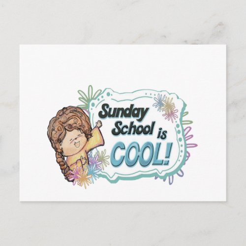 Sunday School is COOL  Postcard