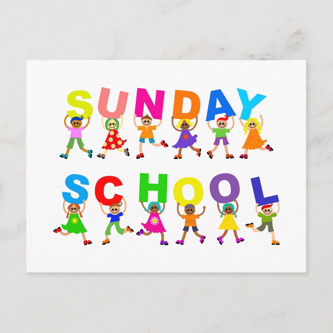 Sunday School Postcard | Zazzle