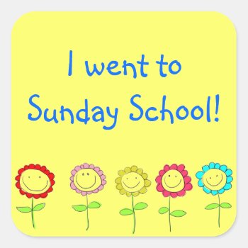 Sunday School Stickers by QuoteLife at Zazzle
