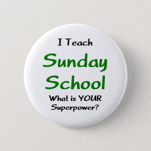 sunday school teach button