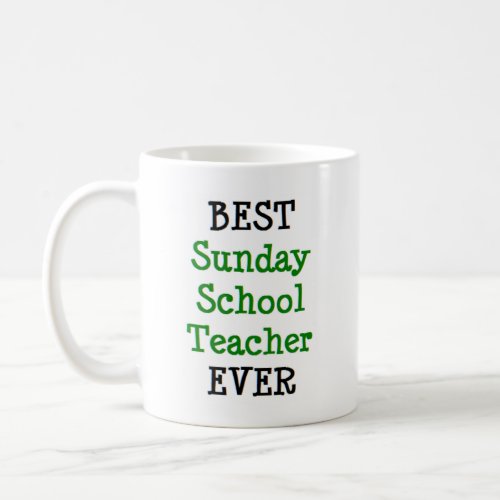 sunday school teacher best coffee mug