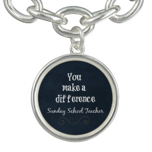 Sunday School Teacher Charm Bracelet