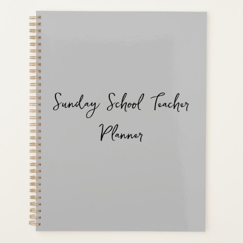Sunday School Teacher Planner