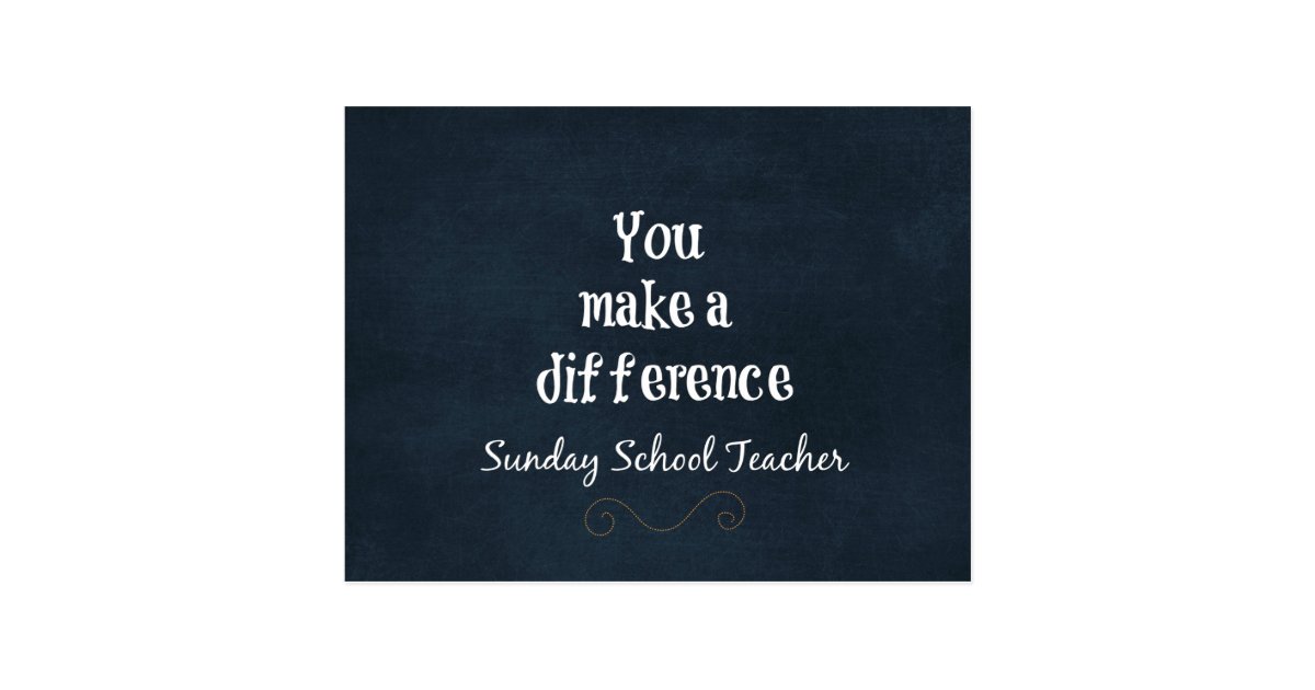 Sunday School Teacher Postcard | Zazzle.com