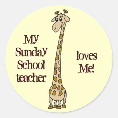 Sunday School Teacher Stickers