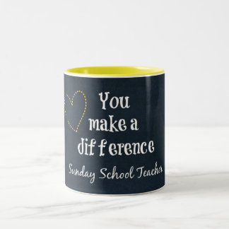 Sunday School Teacher Two-Tone Coffee Mug