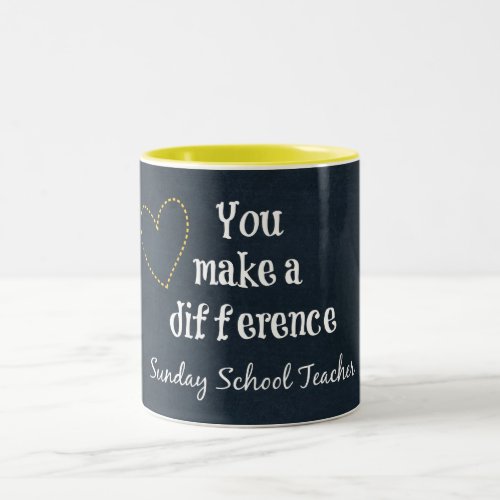 Sunday School Teacher Two_Tone Coffee Mug
