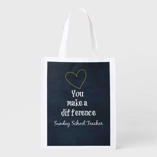 teacher reusable bag