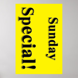 Sunday Special Beauty Salon Poster