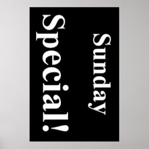 Sunday Special Beauty Salon Poster