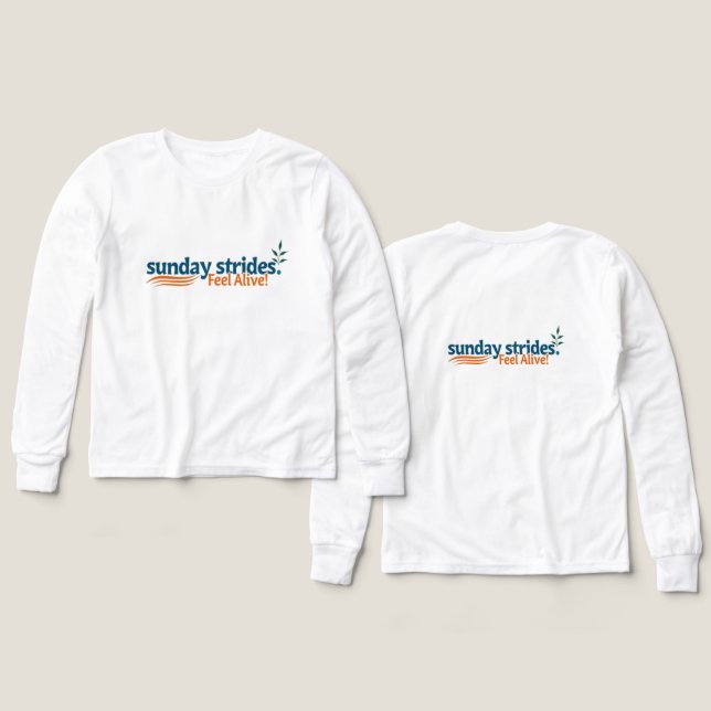 Sunday Strides Feel Alive –Energizing Weekend Walk Tri-Blend Shirts (Design Front & Back)
