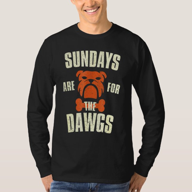 Sundays Are For The Dogs T-Shirt (Front)