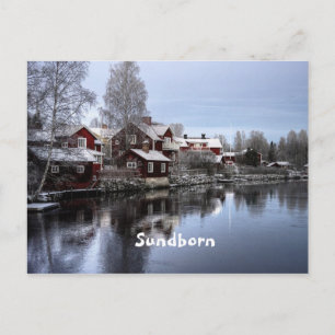 Sundborn, Sweden landscape photograph Postcard