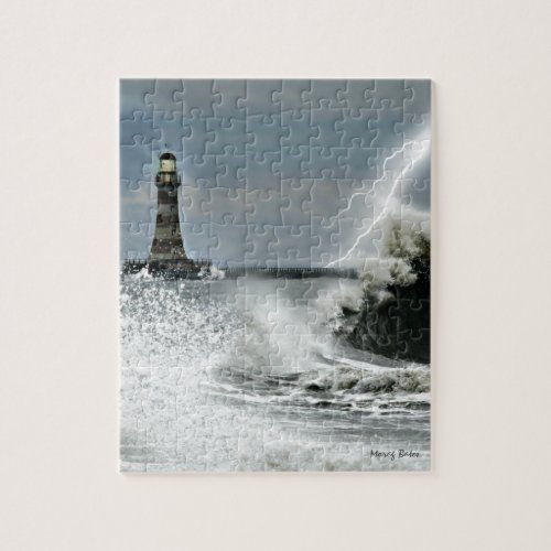 Sunderland _ Roker Pier  Lighthouse Jigsaw Puzzle