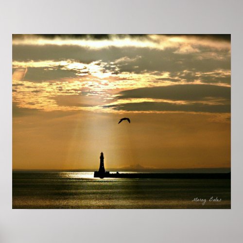 Sunderland _ Roker Pier  Lighthouse Poster