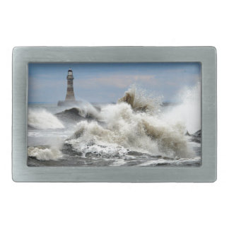 Sunderland - Roker Pier & Lighthouse Rectangular Belt Buckle
