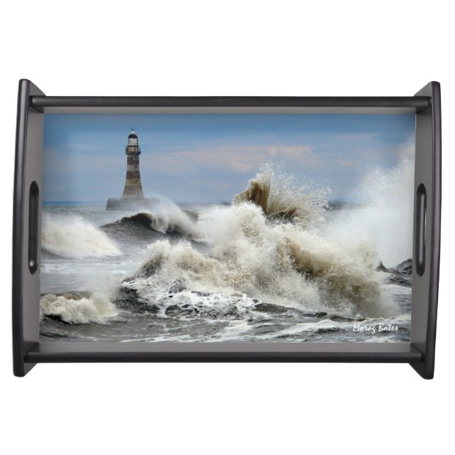 Sunderland - Roker Pier & Lighthouse Serving Tray (Front)