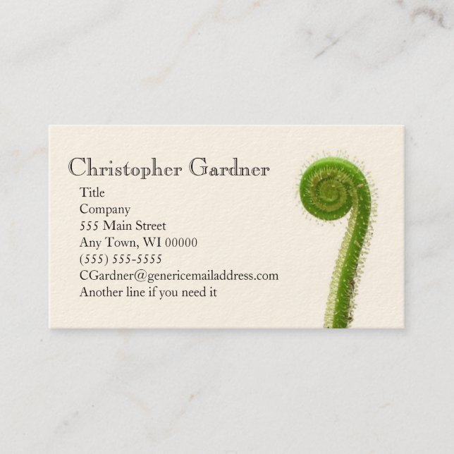 Sundew Plant Business Card (Front)