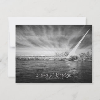 Sundial Bridge Monochrome Postcard