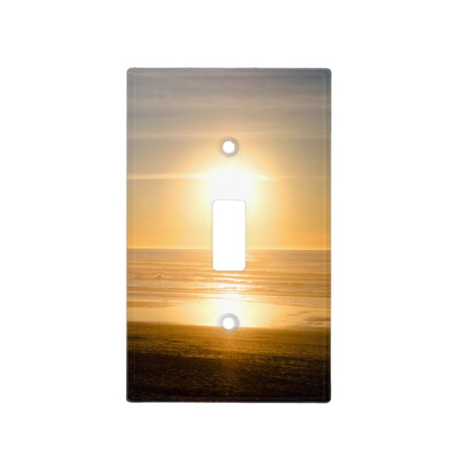 Sundown at Ocean Beach Light Switch Cover (Front)