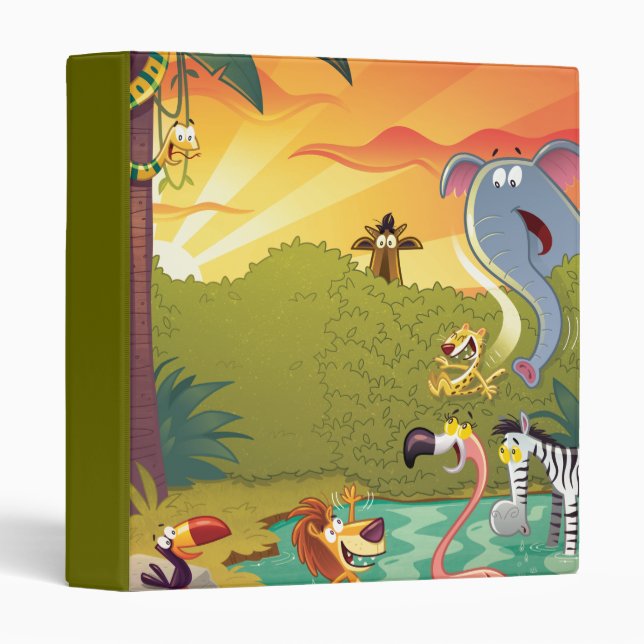 Sundown At The Water Hole Binder (Front/Spine)