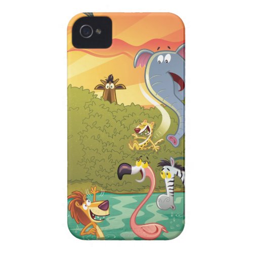 Sundown At The Water Hole iPhone 4 Case