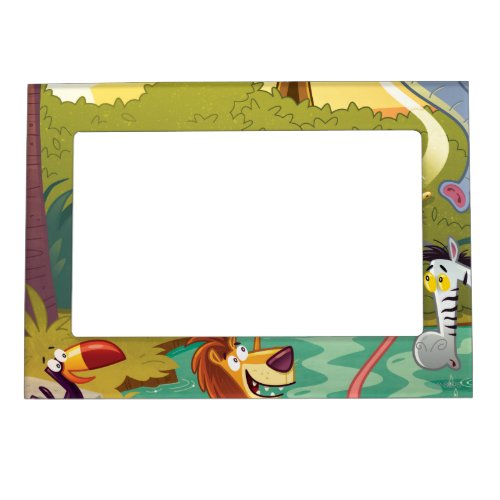 Sundown At The Water Hole Magnetic Picture Frame