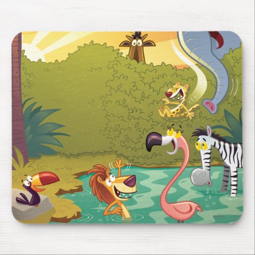 Sundown At The Water Hole Mouse Pad