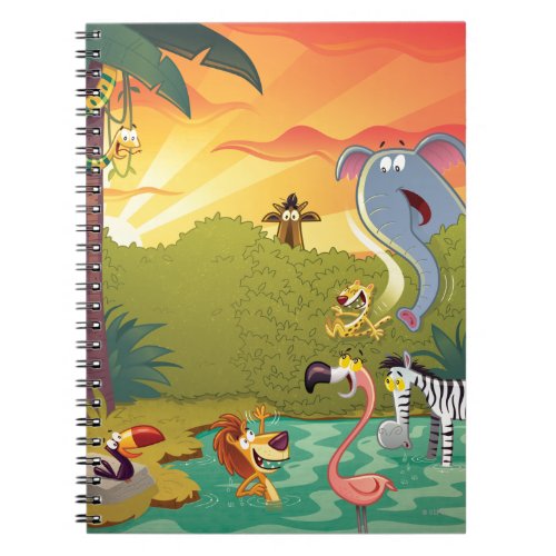 Sundown At The Water Hole Notebook