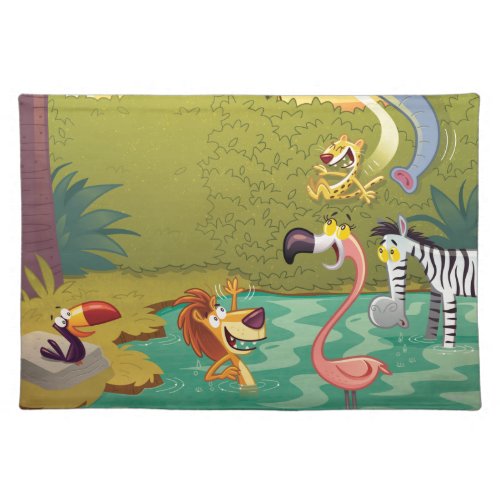 Sundown At The Water Hole Placemat