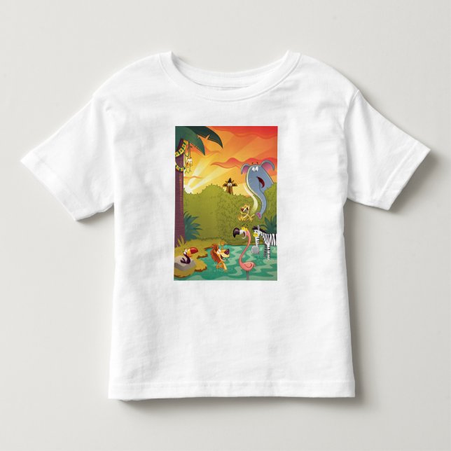 Sundown At The Water Hole Toddler T-shirt (Front)