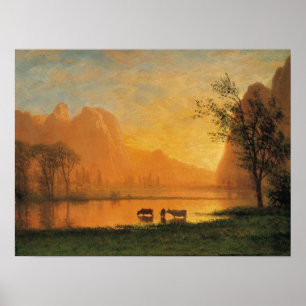Sundown at Yosemite Poster