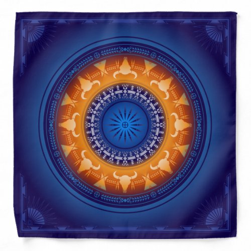 Sundown Blue Bandana