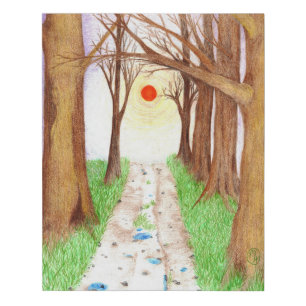 "Sundown Boulevard" Faux Canvas Print