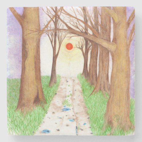 Sundown Boulevard Stone Coaster