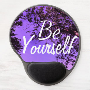 Sundown Electronics   Be Yourself Purple Esthetic Gel Mouse Pad