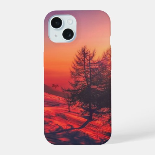 Sundown In The Woods iPhone 15 Case